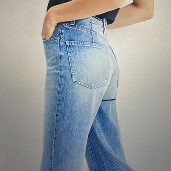 Veronica Beard  Dylan high waist wide leg jeans in Tulum, size 29 - Picture 4 of 17